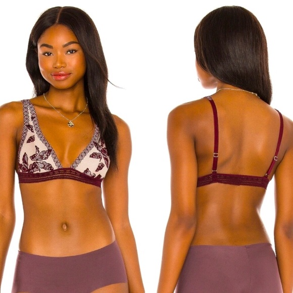 LAST 1!🌹🆕 Free People Alia Bralette in Bordeaux - Picture 2 of 15